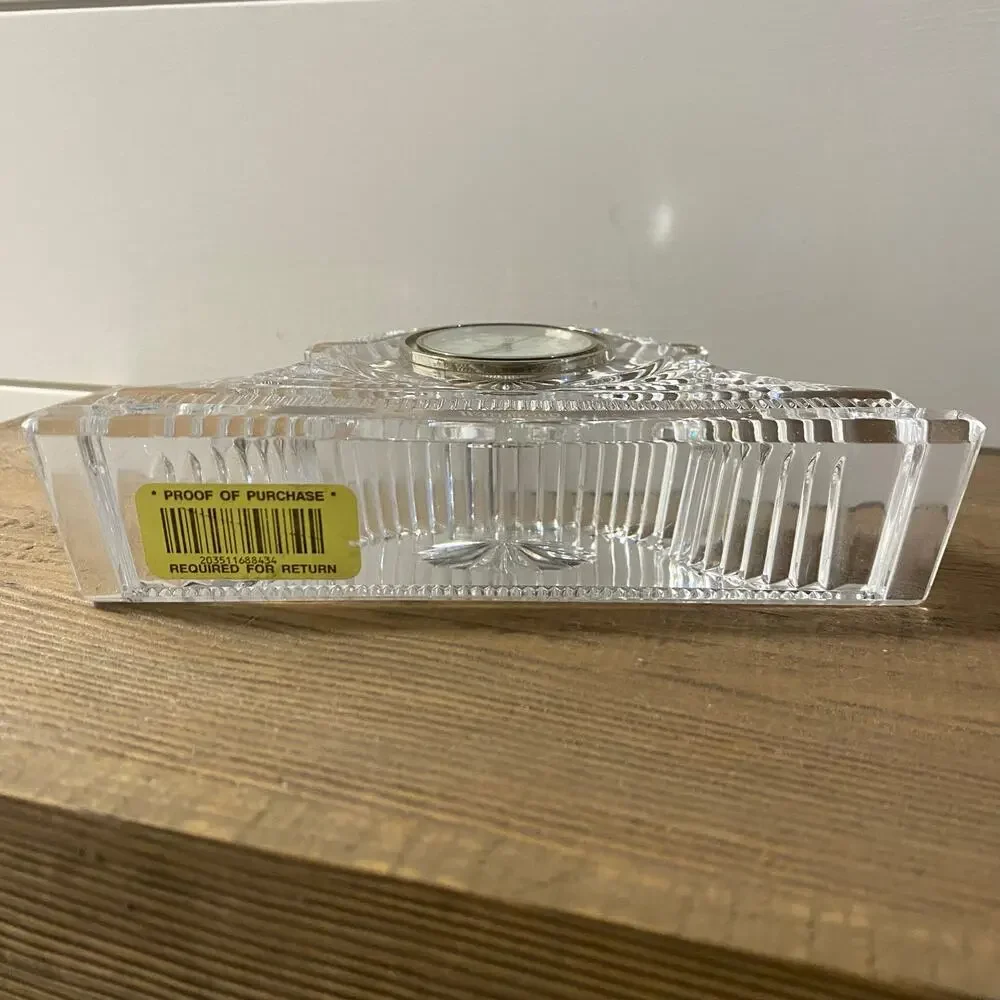 Vintage Waterford Devenish Small Crystal Clock Mantel Piece Decor
